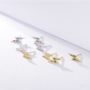 Boucles d'oreilles pendantes en argent sterling 925 avec double cœur, pour mère et fille, vente en gros - Product Image 2