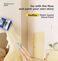 Peinture liquide acrylique BaiRiJu à base d'eau pour bois, revêtement de haute qualité pour meubles, destinée à l'exportation
