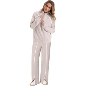 Ensemble de salon 2 pièces pour femme, tenues assorties, ensemble pantalon tricoté à manches longues et à capuche, mode décontractée d'automne, vêtements de voyage - Product Image 3
