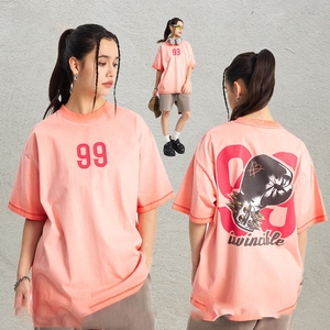 เสื้อยืดคอกลมแขนสั้นผ้าคอตตอนสำหรับผู้ชายเสื้อ100% พิมพ์ลายดิจิทัลขายดี - Product Image 5