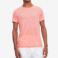 T-shirt à col rond en lin et chanvre, Unique, régulier, doux, personnalisé, séchage rapide, respirant, léger, Slim, décontracté