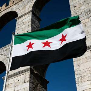 Pancarta Personalizada con Diseño de la Bandera de Siria, Hecha de Poliéster de Alta Calidad, Tipo Pancarta de Proveedor Líder - Product Image 6