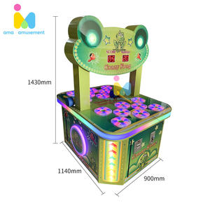 Simulador de entretenimiento <span class=keywords><strong>AMA</strong></span>, máquina de juego de Arcade que funciona con monedas, martillo de Rana Loca, español, japonés con plástico metálico - Product Image 5