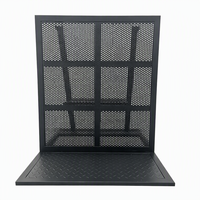 Barrière de contrôle des foules en acier anti-explosion, hauteur 6 pieds, pour clôture périmétrique de concerts et de chantiers avec modélisation 3D