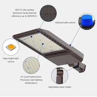 Venta directa de fábrica Aluminio Ip66 Iluminación exterior impermeable Fotocélula 100W 200W 300W 400W Farolas LED