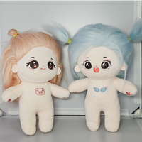 Peluche personnalisée pour fille, jouet de bricolage, poupée en coton farce avec photo réelle, broderie fantaisie, fournisseur de gros professionnel