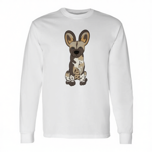 T-shirt a maniche lunghe con stampa cane selvatico africano - Categoria Promozionale - Product Image 2