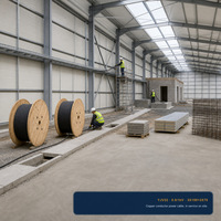 Câble d'alimentation basse tension 5 conducteurs, spécialement conçu pour la construction de bâtiments de bureaux en immeuble de bureaux de grande hauteur, 3*150+2*70