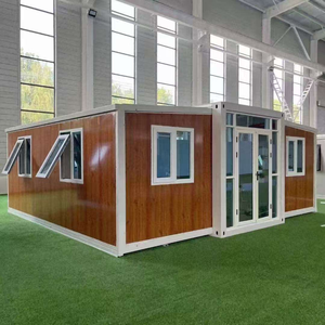 Villa <span class=keywords><strong>de</strong></span> luxe moderne préfabriquée prête à l'emploi <span class=keywords><strong>de</strong></span> 40 pieds ou 20 pieds, 2 ou 3 chambres, maison conteneur extensible pour supermarché et centre commercial - Product Image 1