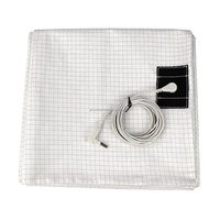 Draps de mise à la terre conducteurs en fibre d'argent à 10 %, en coton respirant, fabricant OEM