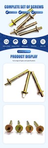 TYB M6*40 Geel verzinkte wandplaat expansieschroef snel-insteek type koolstofstaal expansiebout 200kg draagvermogen voor gipsplaat - Product Image 5