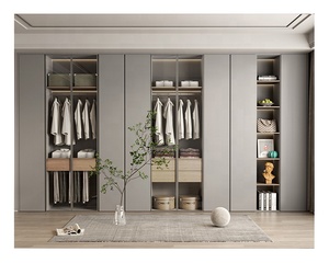 Morden Gris Automatique Boutique Meubles Armoire de Stockage Armoire Modulaire en Bois Placards pour la Chambre - Product Image 5