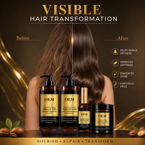 Bulk Moroccan Argan Oil Hair Care Set Deep Nourishing <b>Shampoo</b> Conditioner Repairing Hair Mask Serum for Distributors OEM - Product Image 4