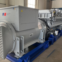 Générateur diesel industriel robuste MTU Allemagne Genset 1MW 1000kW 1000kVA Type silencieux et générateur à châssis ouvert pour centre de données