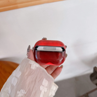 Casing Earphone Silikon Pasir Laris Manis dengan Fungsi Lampu Malam, Pelindung untuk AirPods Pro, Aksesoris Earbud Nirkabel