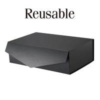 Cajas de cartón rígidas impresas con logotipo personalizado, bolso plegable y embalaje de ropa con cierre magnético, Cajas de Regalo plegables