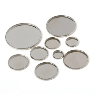 100Pcs Stainless Steel Cabochon Base 10mm 12mm 14mm 18mm 20mm 25mm Round Bezel Trays Blank Cameo Settings For DIY Jewelry Making