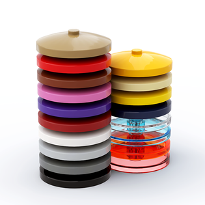 0.1kg/126pcs khối xây dựng 3960 vệ tinh món ăn bộ phận 4*4 Vòng tấm đảo ngược với rắn Stud Bảng điều chỉnh hạt nhỏ đồ chơi gạch - Product Image 1