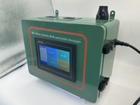 Monitor Multiparamétrico de Calidad del Agua para Piscinas, Montado en la Pared, con Medición de pH, ORP, Cloro Residual, Turbidez y Temperatura, Detector en Tiempo Real