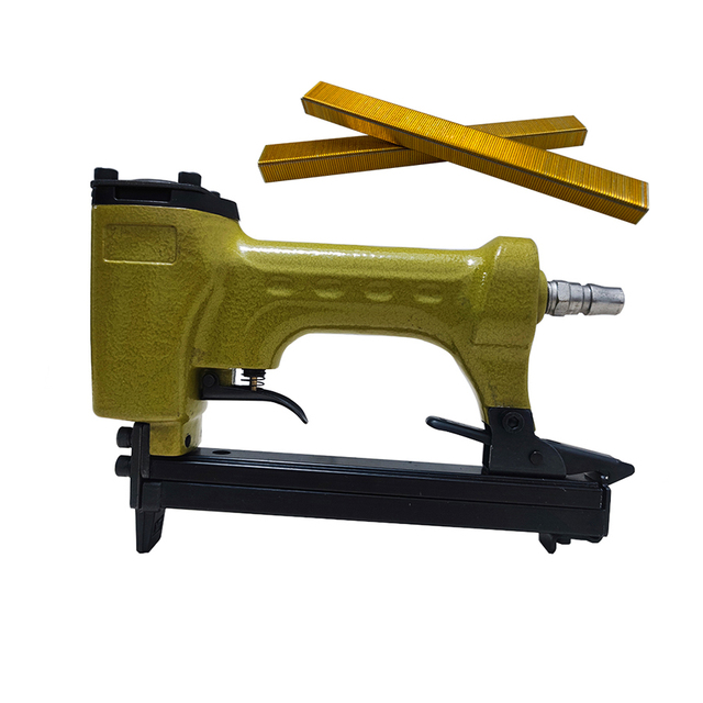 OEM ODM 10J 10F Pneumatic Picture Frame Staple Wire Stapler Gun V Nailer for Boxes