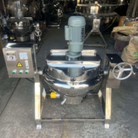 Bouilloire électrique inclinable à enveloppe en acier inoxydable de 100L 300L 500L avec agitateur