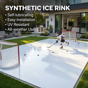 <span class=keywords><strong>Piste</strong></span> <span class=keywords><strong>de</strong></span> glace synthétique incassable en UHMWPE haute densité, panneaux emboîtables pour l'entraînement et la maîtrise professionnels du hockey - Product Image 1
