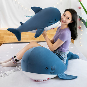 OEM ODM al por mayor creativo animal de peluche de tiburón lindo bebé suave tiburón almohada de peluche de juguete - Product Image 4