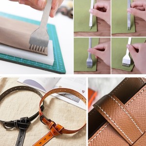 ชุดเครื่องมือเจาะหนัง QY ขนาด 3 มม. ทำจากสแตนเลส สำหรับเย็บมือและงานฝีมือ - Product Image 4