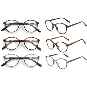 2024 Designer di moda OEM ODM Logo personalizzato cornice rotonda in plastica Cp tempie ingrandimento occhiali da lettura per gli uomini donne 1.75 2.0 4.0