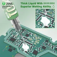 2UUL SC17 10cc huile de soudure sans nettoyage sans acide et sans halogène avec 2 aiguilles pour téléphone portable PCB puce IC réparation outils de soudage