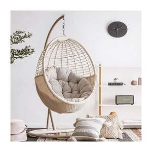 2024 moderne maison PE rotin chaise à bascule transfrontalier Net rouge suspendu panier meubles balançoire balcon <span class=keywords><strong>nid</strong></span> d'oiseau paresseux <span class=keywords><strong>adulte</strong></span> - Product Image 2