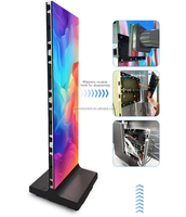 Afficheur LED numérique P2.5 avec contrôle WiFi, indice de protection IP44, utilisation intérieure/extérieure, support au sol pour centre commercial et exposition