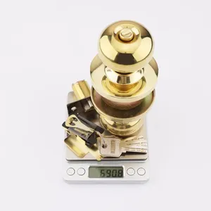 Roeasy vàng Nhà Ổ khóa cửa phần cứng và ổ khóa vòng Knob gỗ knobs khóa cửa - Product Image 3