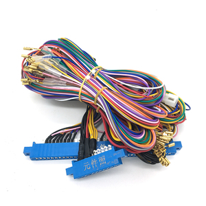 10pin+36 Pin Red Board Wire Harness Cable with Jamma Loom Connector for Multigame Board 6X 7X <b>Game</b> Coin Operated <b>Game</b> <b>Machine</b> - Product Image 1