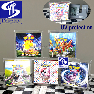 Syp 99% UV bảo vệ từ acrylic hộp hiển thị Pokemon sóng nhiệt Arena Booster box với nam châm mạnh mẽ Top Nắp Acryl trường hợp - Product Image 4