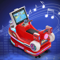 Machine de jeu d'arcade musicale pour enfants, type voiture à bascule, à monnayeur