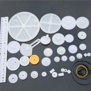 Okystar 34 종류의 랙 및 피니언 기어 가방 장난감 모델 풀리 플라스틱 웜 기어 감속기 DIY 키트 - Product Image 2