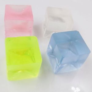 Hot bán giảm căng thẳng bóp đồ chơi Thần tài đồ chơi mini Squishy Ice Block căng thẳng màu xanh Cube cảm giác đồ chơi căng thẳng quả bóng - Product Image 2
