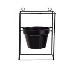 Support suspendu en métal moderne, jardinière murale enduite de poudre noire, décoration de salon d'hôtel de maison, jardinière murale Design de luxe - Product Image 3