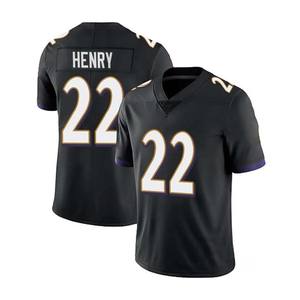 All'ingrosso maglia da uomo di alta qualità da calcio americano a secco rapido Baltimore 14 Kyle Hamilton 22 Derrick Henry 8 Lamar - Product Image 5