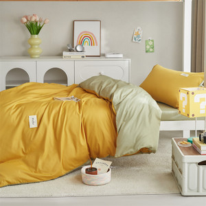 Parure <span class=keywords><strong>de</strong></span> lit 100 % coton pour l'été, style simple, tailles Queen <span class=keywords><strong>et</strong></span> King, 200 fils, qualité hôtelière, anti-boulochage, respirante, <span class=keywords><strong>housse</strong></span> <span class=keywords><strong>de</strong></span> <span class=keywords><strong>couette</strong></span> <span class=keywords><strong>de</strong></span> style européen - Product Image 4