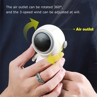 Mini ventilateur de cou portable électrique rechargeable par USB avec batterie, 3 vitesses, pour une utilisation en extérieur, en voiture et à la maison