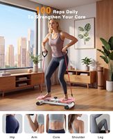 Plateforme Abdominale Mecanique pour Brûler les Graisses – Appareil d'Entraînement d'Équilibre et de Tour de Taille pour Hommes et Femmes – Équipement de Gymnastique à Domicile