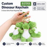 Mignon en peluche fraise avocat sac à dos dinosaure porte-clés jouets poupée dessin animé peluche dinosaure peluche jouets pour Machine à griffes