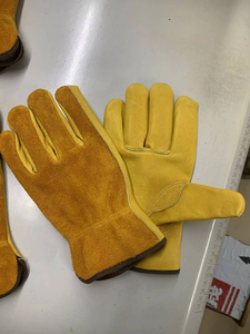Gants de sécurité en cuir, longueur poignet, style uni, respirants, non doublés, écologiques, compatibles écran tactile, détection d'aiguilles, hiver, décontractés, usage quotidien - Product Image 5