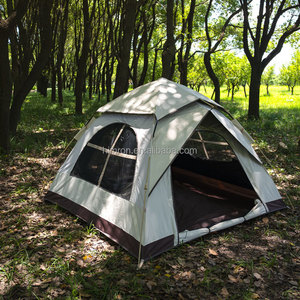Carpa de Camping Automática para 3-4 Personas con Ventanas de Malla, Tela Oxford Impermeable, de Una Sola Capa, para Familias - Product Image 3