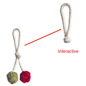 Nieuwe Duurzame Bal Hond Interactieve Kauwspeelgoed Met Katoenen Touw - Product Image 4