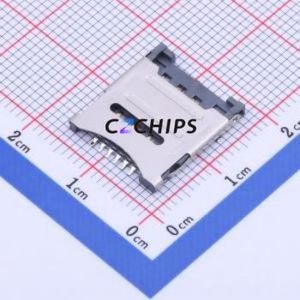 XKNANO-1308 SIM Card Connector SMD Connector Flip Cover Type Micro SIM Card Card Holder 1.8mm - Product Image 1