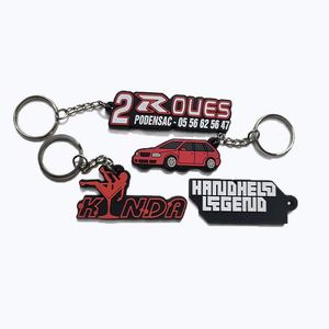 <b>Custom</b> 2D 3D Soft Rubber Keychain UV Printed Personalized <b>Key</b> Holder Eco-Friendly Durable <b>Custom</b> Logo Keyring Promotiol Souvenir - Product Image 4