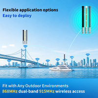 Antena de Fibra Óptica Omnidireccional Vertical para Exteriores, Lora 868MHz 915MHz, Impermeable, Resistente a los Rayos UV, Alta Ganancia 3dbi 8dbi 10dbi 12dbi